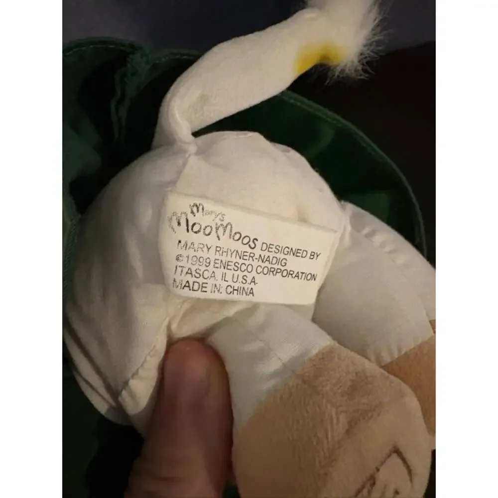 John Deere Plush Toy Cow Mary Moo Moos Farmer Stuffed 1999 Farmhouse Decor